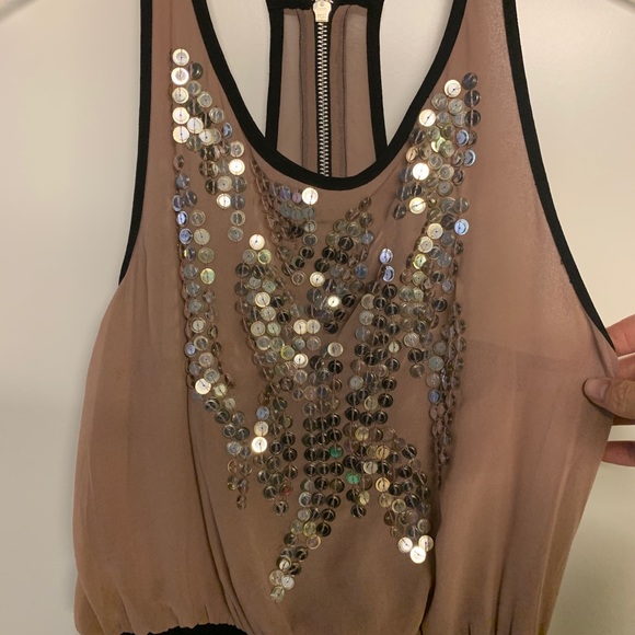 TopShop Bandage Dress w/ Sequinned Blush Blouse - Picture 8 of 16